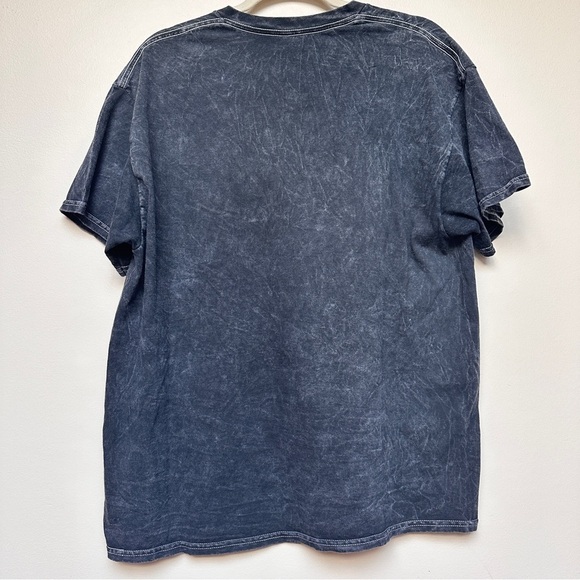 Nirvana Smiley Face Grey Mineral Wash Unisex Short Sleeve Tee - Size XL - Picture 2 of 7